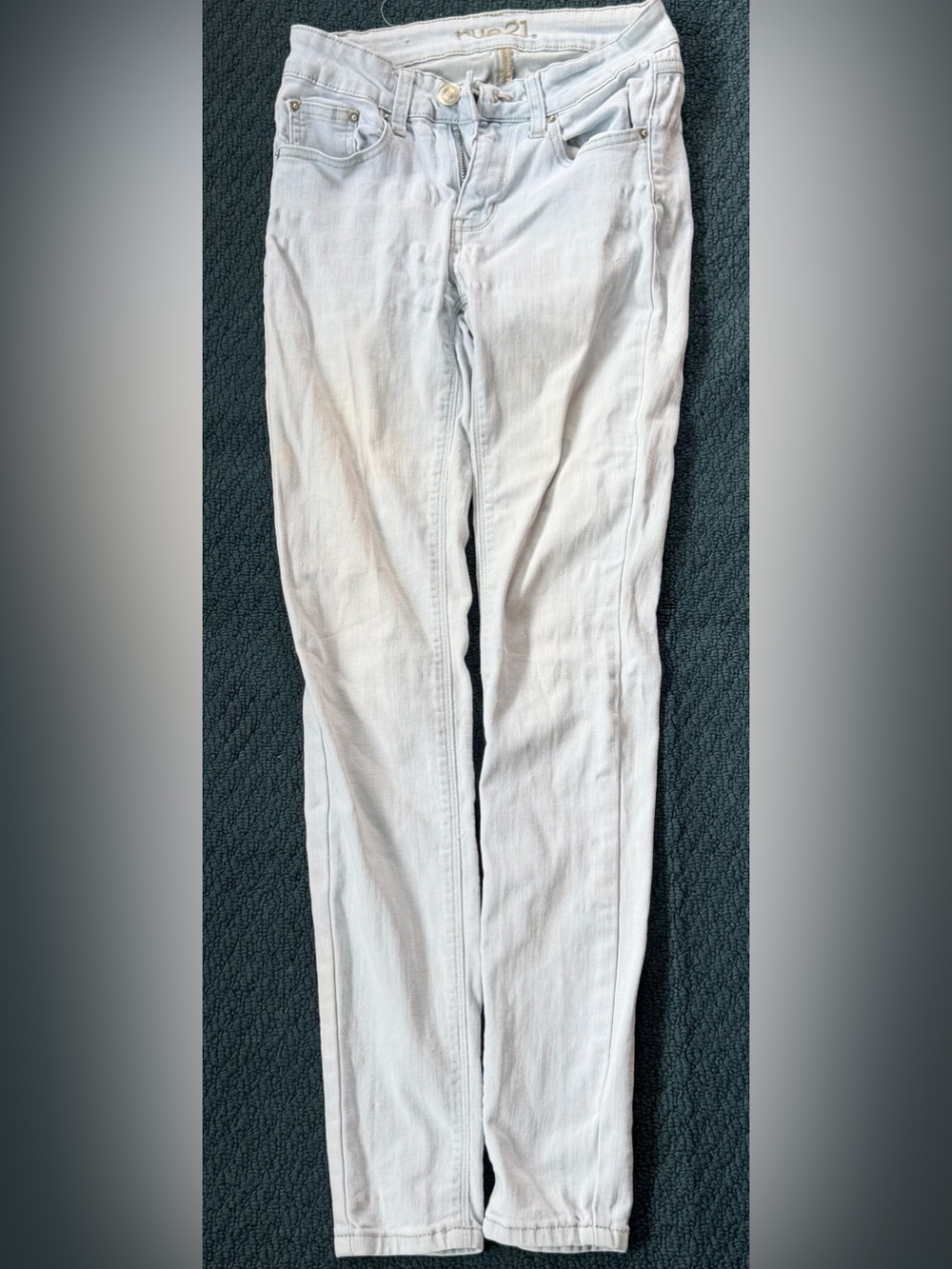 Rue21 White High-Rise Skinny Jeans